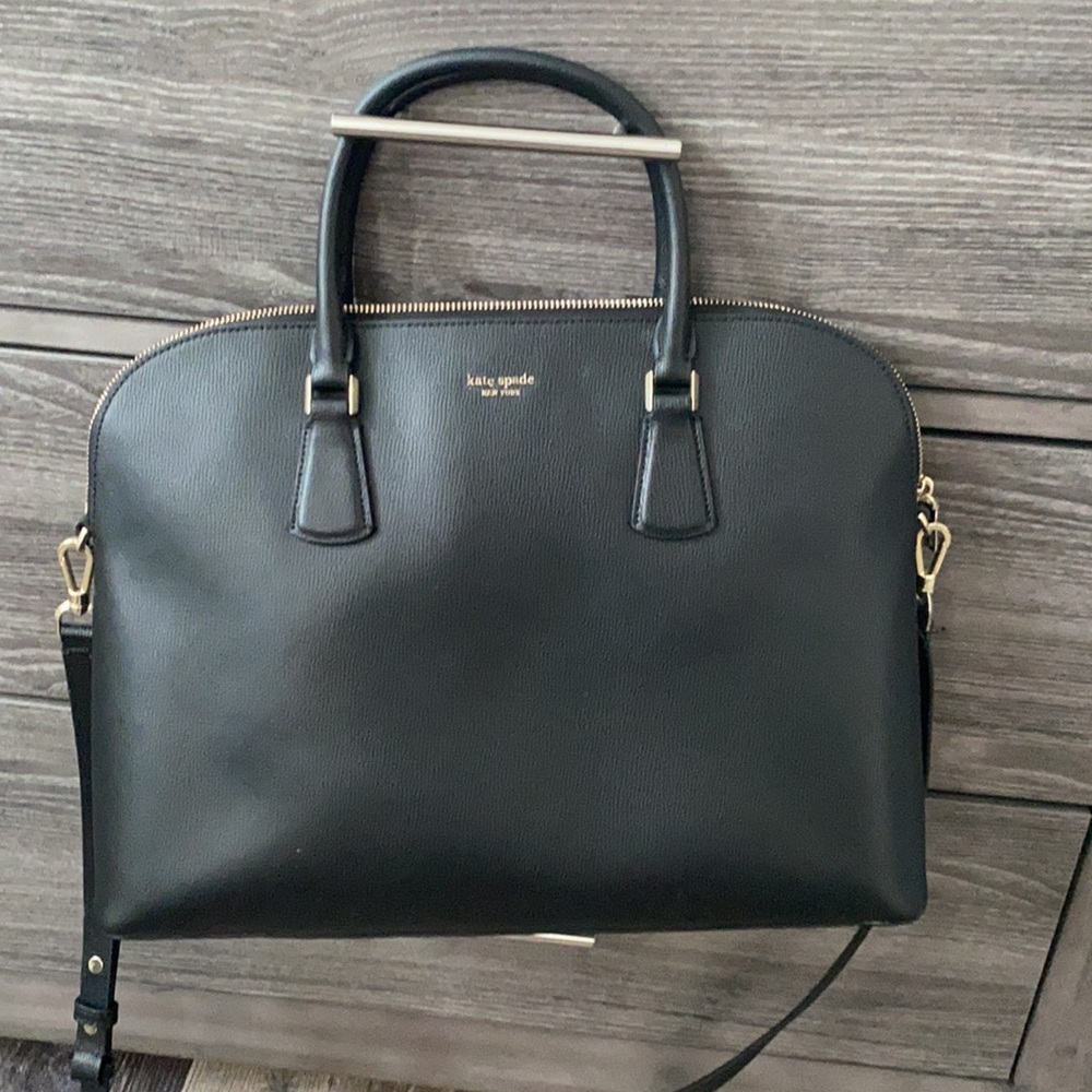 Kate spade black laptop handbag